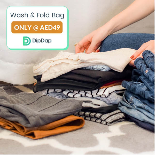 DipDap Laundry's wash and fold bag service